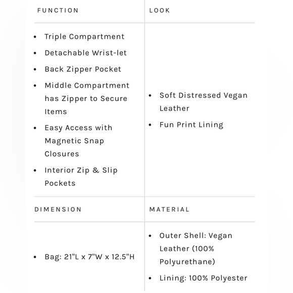 Anika Kraft Erica Tote - Vegan Leather - Picture 16 of 16